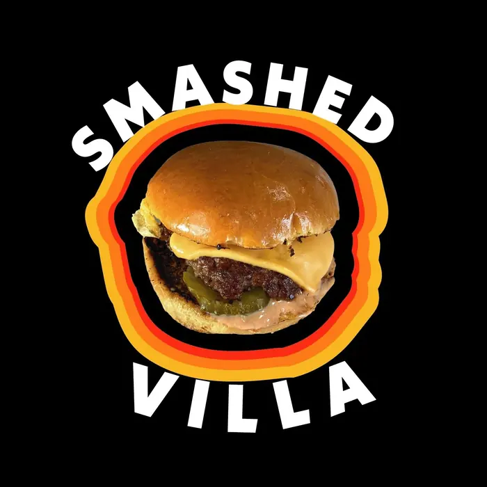 Smashed Villa circular burger logo